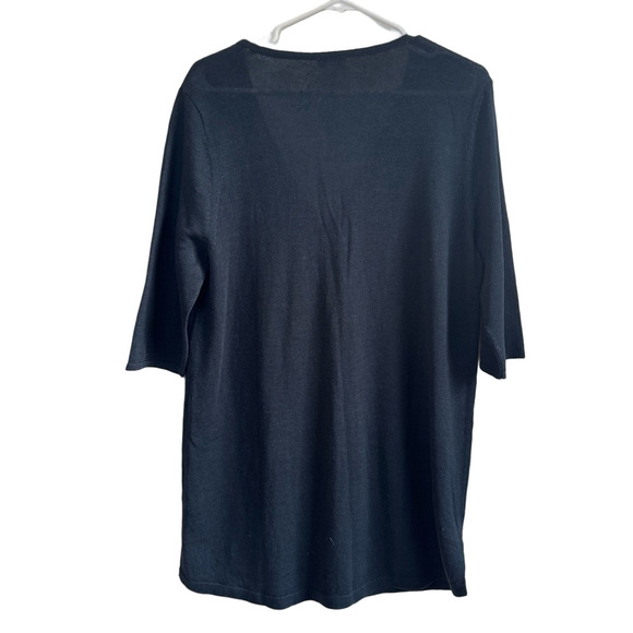 J JILL Cotton & Linen Button Front Cardigan - Picture 8 of 9